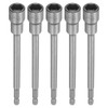 sourcing map 5pcs Nut Driver Drill Bit 12mm Metric Impact