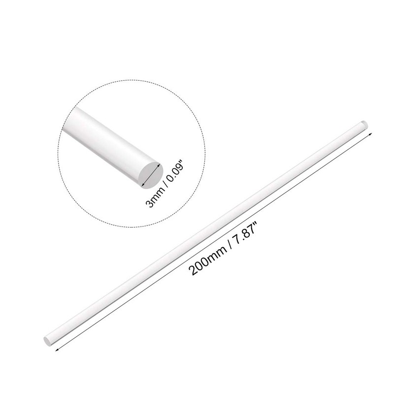 sourcing map Pack of 4 3 mm x 200 mm