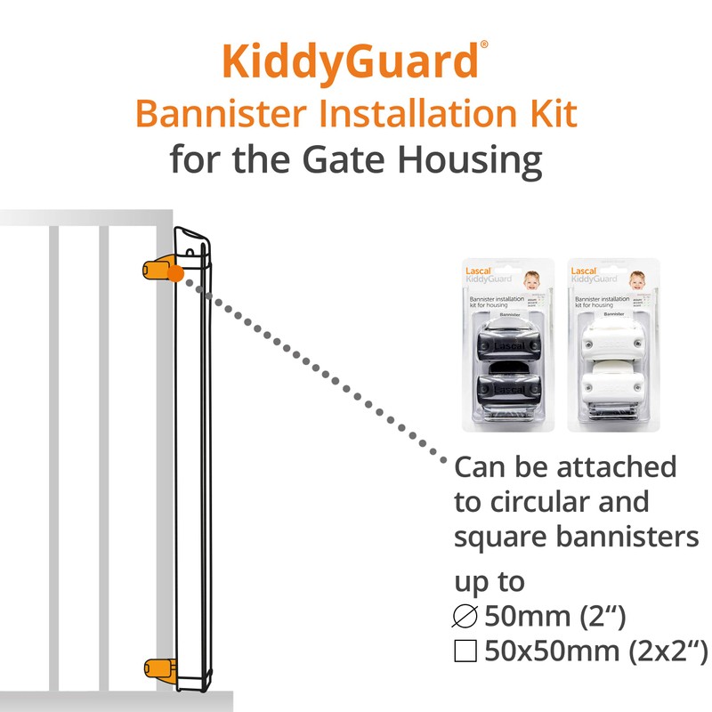 Lascal KiddyGuard Avant/Accent/Assure Pipe Bracket Set for Roller Casing, Rod