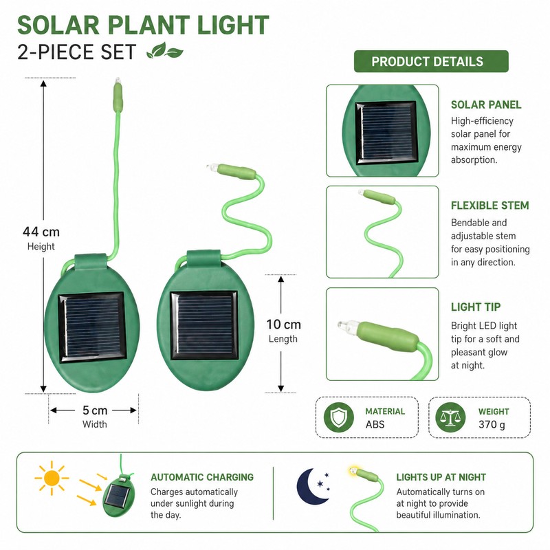 Solar Garden Lights for Outdoor Décor – 2 Pack Firefly