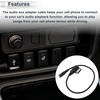 RATCHROLL Audio Aux Adapter Cable Wire for Volkswagen Convenient Stereo