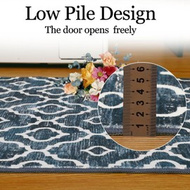 FairOnly Modern Area Rug 8x10 Washable Rugs Large Rug Moroccan Rug Non-Slip Non-Shedding Rug Geometric Print Floor Carpet Soft Distressed Carpet Foldable Rug Bedroom Office Farmhouse