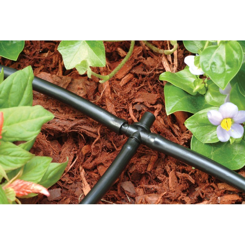 Rain Bird BT25/10PS Drip Irrigation Universal 1/4" Barbed Tee Fitting,