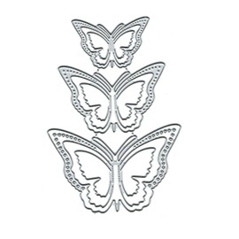 3 Pcs 3D Butterfly Metal Die Cuts,Spring Flower Butterfly Frame Cutting Dies Cut Stencils DIY Scrapbooking Decorative Embossing Paper Scrapbooking Card Making