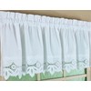 Today's Curtain, Heirloom Battenberg Eyelet Tier 36", White, 58" W
