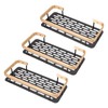 Shower Storage Rack 3 Layers Punch Free Rectangle Aluminum Shower