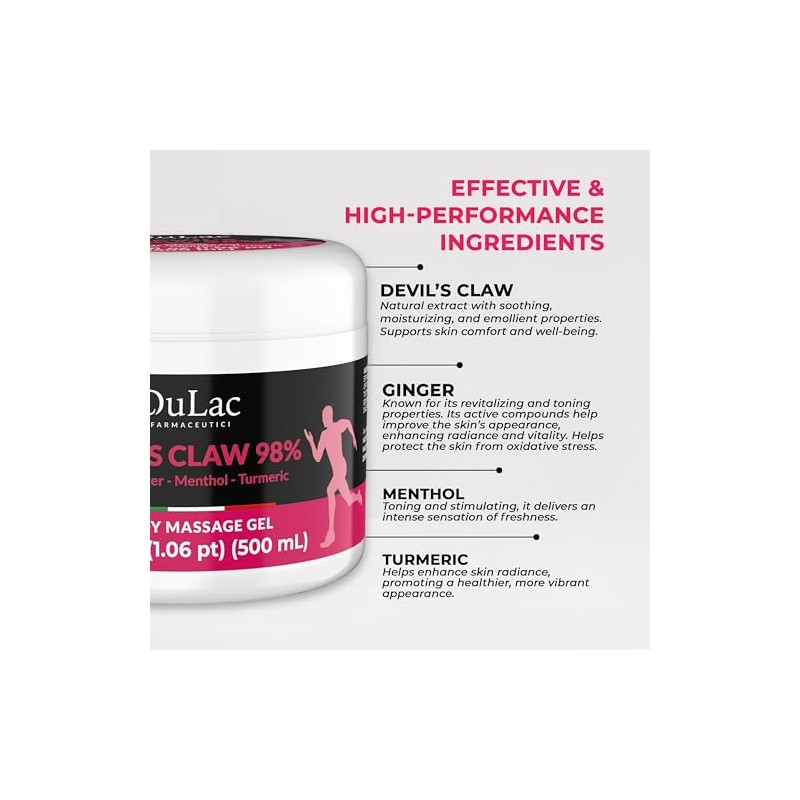 Dulac - Devil's Claw 98% Cream Maximum Strength 16.9 Fl