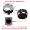 Gas Grill Knobs, Grill Control Knob Replacement Chrome Plated Plastic