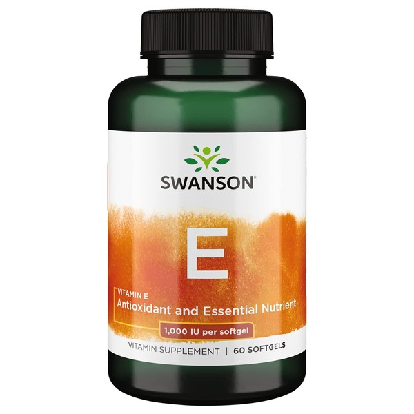 Swanson Vitamin E 1000 Iu 1000 Iu (450 Milligrams) 60 Sgels