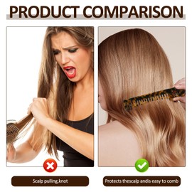 3 Stück Lockenkamm,Lockenkamm Naturlocken Grob Antistatischer Zahnkamm Kamm Grober Kamm,für Locken und Lange Haare,für Haarstyling Lockiges Nasses Langes Salon