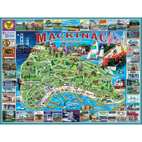 White Mountain Puzzles Mackinac Island - 1000 Piece Jigsaw Puzzle