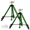 Keten Impact Sprinkler on Tripod Base, 2 Pack Lawn Sprinklers