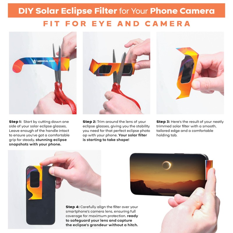 Medical king Solar Eclipse Glasses AAS Approved 2024 (10 Pack)