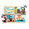 Melissa & Doug Natural Play Wooden Puzzle: Ready, Set, Go