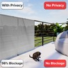 INFRANGE Balcony Privacy Fence Screen 3' x 75' Mesh Windscreen