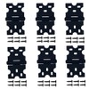 6Pcs Cabinet Door Hinges Black Kitchen Cabinet Hinges Black Hinges