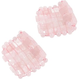 NUOBESTY Máscara de Ojos de Cuarzo Natural para Masaje y Relajación, Parche Refrescante de Cristal para Aliviar Fatiga Ocular y Aislar la Luz, Diseño Cómodo para Cuidado Después del Sol