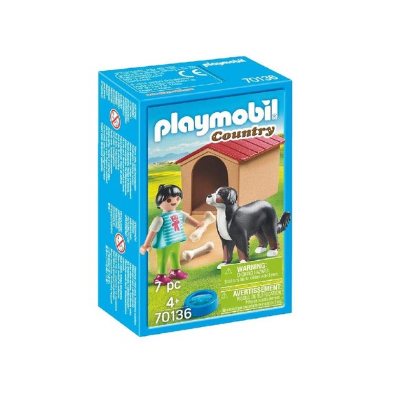 PLAYMOBIL 70136 Dog with Doghouse - New 2019