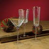 Zodax Aperitivo Triangular Stemware or Glassware - Clear with Gold