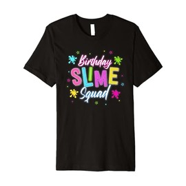 Birthday Slime Squad Slime Party Funny Kids Boys Girls Premium T-Shirt