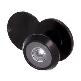 Amig - Door Viewer | Super Angle Lens | for Entrance Doors Indoor and Outdoor | Matte Black Colour | Steel | Dimensions: Diameter 14 mm | Door Thickness 15-25 mm