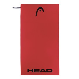 Head Active Microfibre Towel with Elastic Band, Lightweight Fitness Towel, Quick Drying, Multipurpose Towel - Absorbent and Space Saving Bath Towels for Travel, 70 x 140 cm, Lava