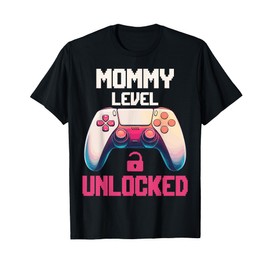 Pregnancy Announcement Mom Level Unlocked New Mommy T-Shirt