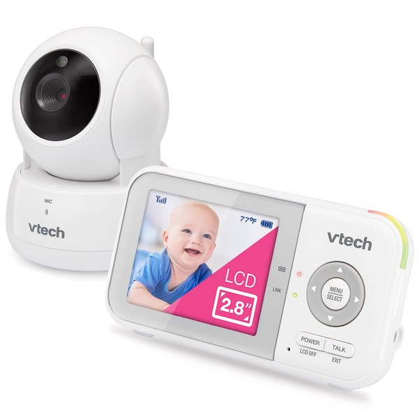 VTech VM923 Baby Monitor, 2.8” Screen, Pan-Tilt-Zoom, 1000ft Long Range,