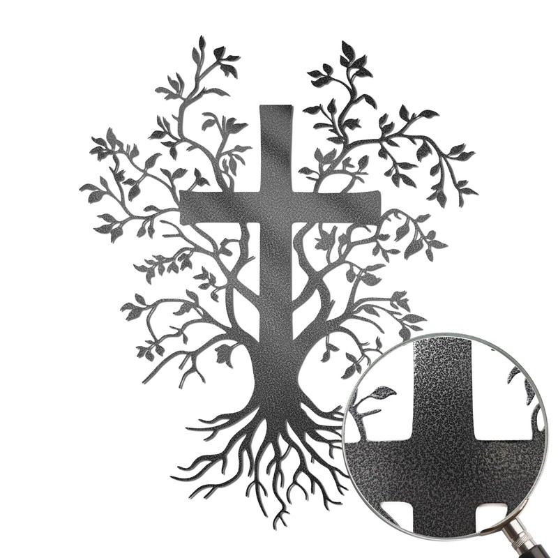 Wall Cross Sculpture Tree of Life Design