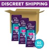 Poise Overnight Ultra Thin Incontinence & Postpartum Pads with Wings