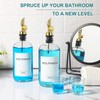 TOLDATLI Mouthwash Dispenser for Bathroom, 2 Pack Glass Mouth Wash
