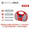 HANNLOMAX HX-510R Portable AM/FM Radio with USB/SD Port for MP3