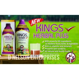 King's Herbal KINGS HERBAL PLUS Fruits Vegetables & Herb Fusion Food Supplement 1000 ml