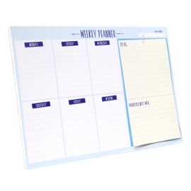SUMMIT A4 Weekly Desk Planner, 52 Tear off pages, To Do List Notepad, Daily Planning Schedule and Calendar