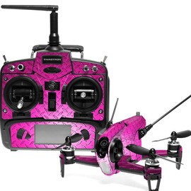MightySkins Skin Compatible with Swagtron SwagDrone 150-UP - Pink Diamond Plate | Protective, Durable, and Unique Vinyl Decal wrap Cover | Easy to Apply, Remove, and Change Styles | Made in The USA