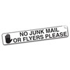 SAFESIGN No Junk Mail or Flyers Please Vinyl Sticker for
