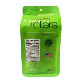 Bamboo USDA Organic Crunchy Brown Rice Rollers New Flavor 1 Pack, 6 Rolls (Apple Cinnamon)