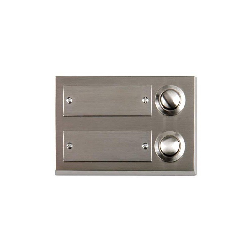 UNITEC Surface-Mounted Stainless Steel Double Bell Push Button