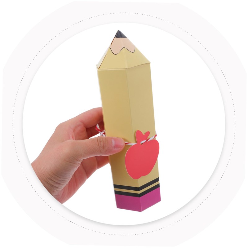 SEWACC 12sets Creative Pencil Shaped Candy Boxes for Versatile Treat