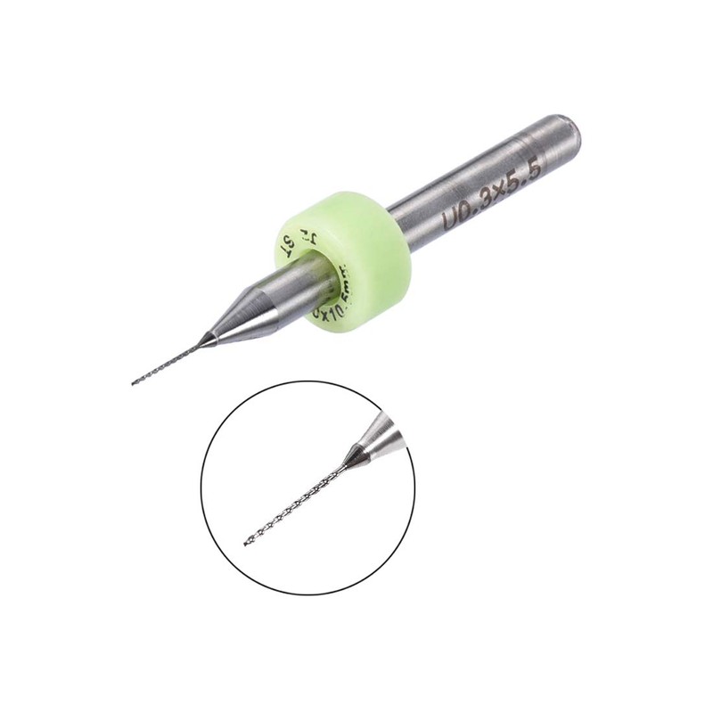 sourcing map PCB Drill Bit 0.3 mm Carbide Rotary Tool