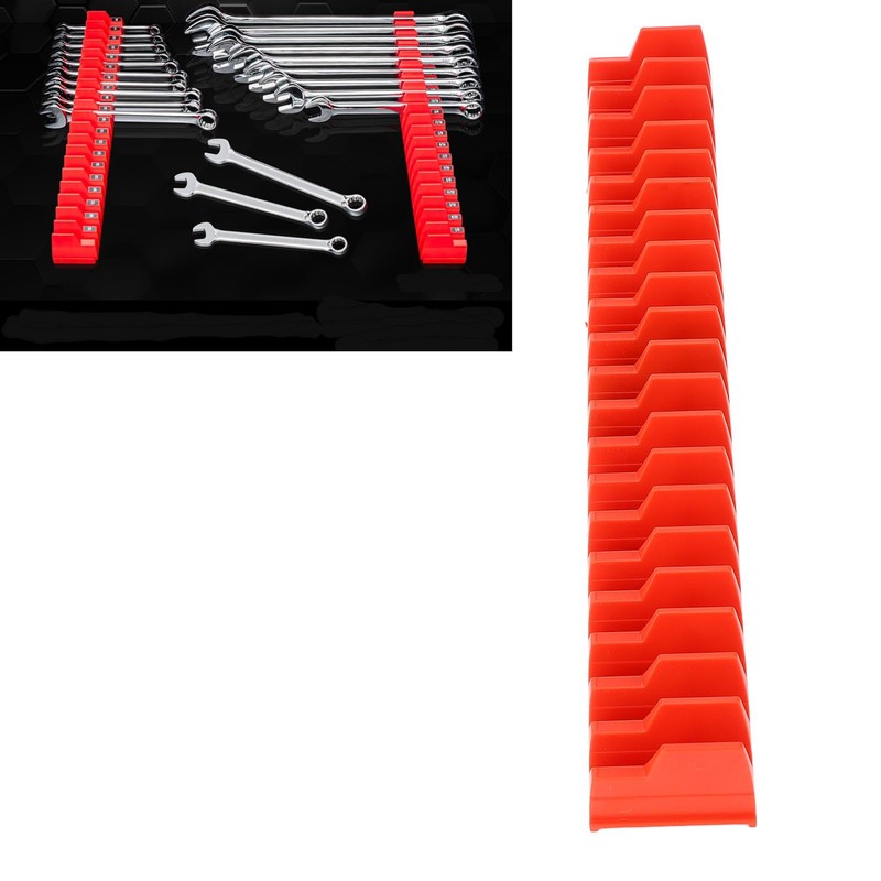 TICFOX Compact ABS Magnetic Modular Wrench Organizer Holder, Wrench Rack