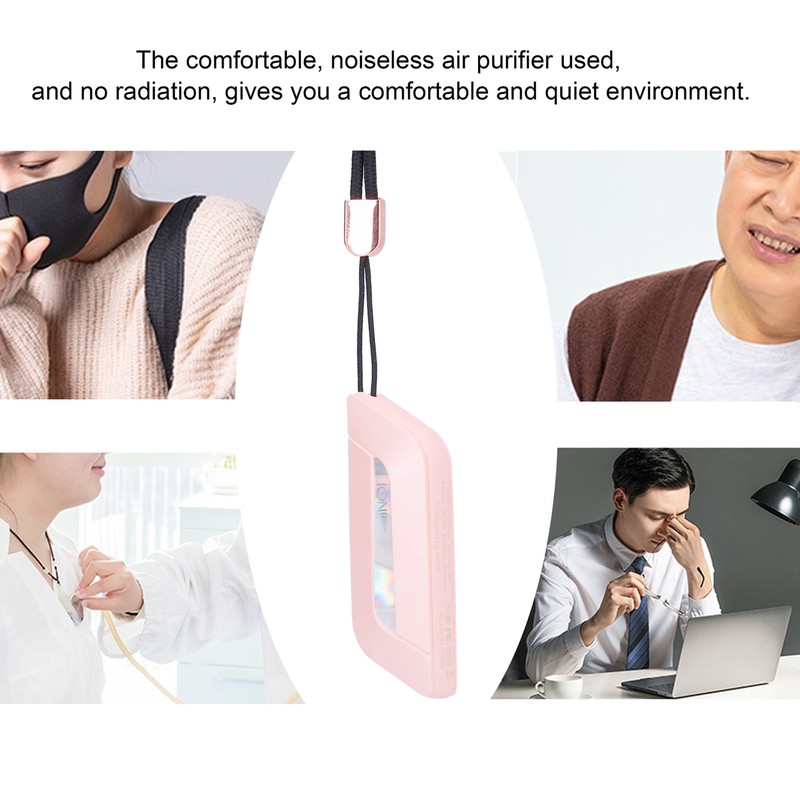 Smart Air Purifier USB Charging Neck Air Freshener for Office