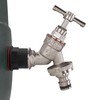 Water butt/rain barrel/tank adaptor+bib tap,1/2" bsp (21mm hole) or 3/4"