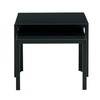 Glass Black Nesting Coffee Table Set of 2, Square Modern