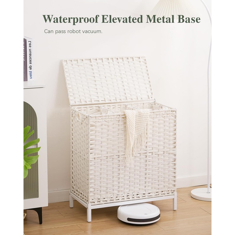SETVSON Laundry Hamper with Lid 132 L, (35 Gallons) Clothes