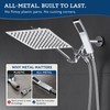G-Promise All Metal 8" Rain Shower Head with Handheld for