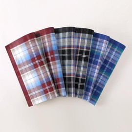 Mens Handkerchiefs Cotton Handkerchiefs for Men Plaid Men's Hankies with Check Assorted Soft Men's Handkerchief Bulk