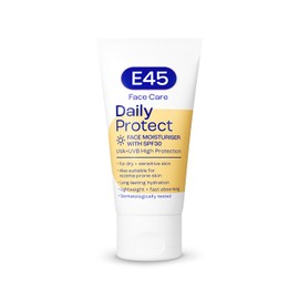 E45 E45 SPF Face Moisturiser - Hydrating Facial Moisturiser SPF 30 Protection Against UVA & UVB Rays - SPF Face Cream for Dry Skin, Sensitive Skin and Eczema Prone Skin - SPF Day Cream 50 ml