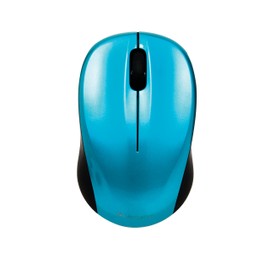 Verbatim GO NANO-Computermaus, kabellose Maus mit 3 Tasten, Funkmaus für Laptop, Notebook, PC und MAC mit 2,4 GHz-Funktechnologie und 1600 dpi, Verbindung via Nano-Receiver, Blau
