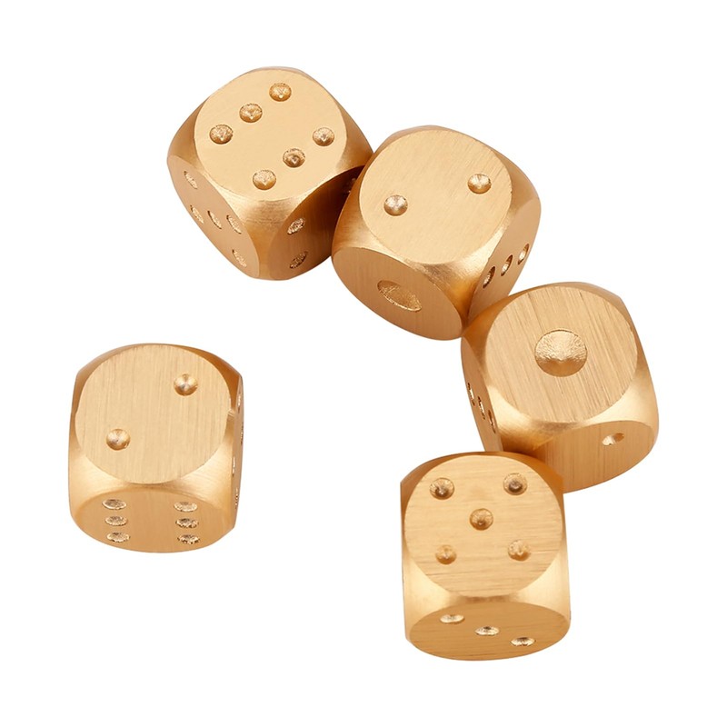 5 Piece Table Game Dice Set, Aluminium Alloy Table Game